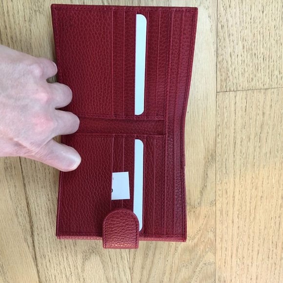Gucci Interlocking GG French Wallet in Red NEW IN BOX - Picture 8 of 8